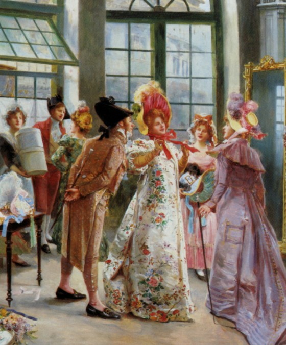 Ladies at the Milliners by Alonso Perez