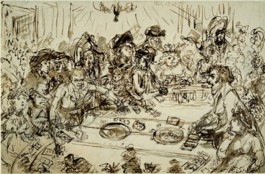 The Faro Table by James Gilray