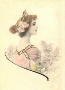 Postcard Grecian Woman edited