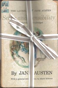 My much-read copy of S&S needs a ribbon to hold the cover in place. 