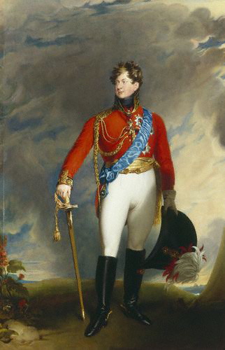 Even the Prince of Wales and future King George IV wore a red coat from time to time. An 1815 painting by Sir Thomas Lawrence