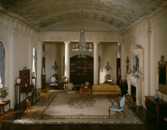 An English drawing room of the Georgian Period, 1770-1800