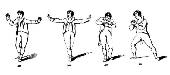 An illustration of "complex significant gestures."