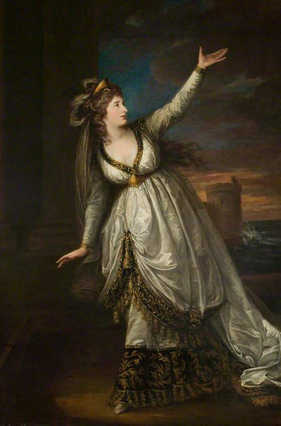 Sarah Siddons as Euphrasia, by William Hamilton, 1784. (c) Stratford-upon-Avon Town Hall; Supplied by The Public Catalogue Foundation
