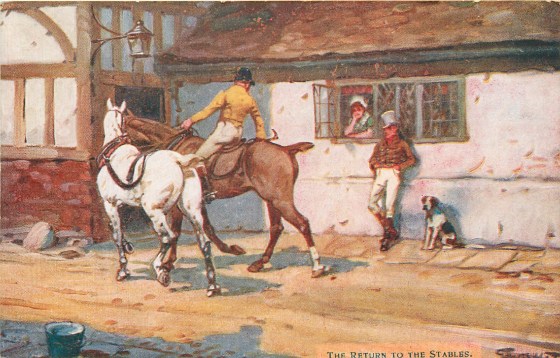 The Return to the Stables, by Gilbert Wright (1911)