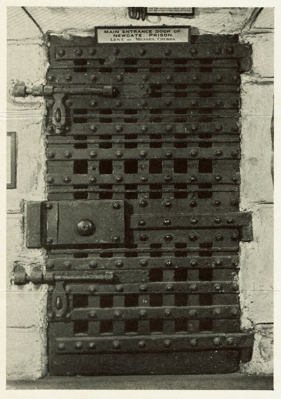 The main door of Newgate Prison.